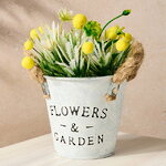 Искусственный цветок в горшке Мимоза 19 см