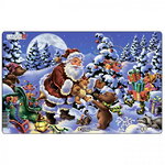 Детский новогодний пазл Санта-Клаус, 15 элементов, 37*29 см