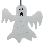 Подвесное украшение Призрак - Boo-tiful Night 25 см, 6 теплых белых LED ламп, на батарейках