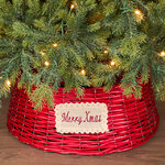 Плетеная корзина для елки Invernale Paesino 54*20 см красная