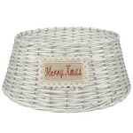 Плетеная корзина для елки Invernale Paesino 54*20 см белая