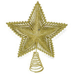 Звезда на елку Джулиано 26 см золотая