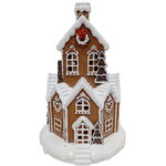 Новогодний домик с подсветкой Gingerbread Man Town: Biscotte Cioccolato 32*21 см, на батарейках