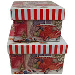 Подарочные коробки Christmas Car 9-11 см, 2 шт