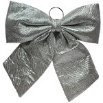 Бант на елку Ondulato Striscia 37*34 см серебряный