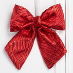 Бант для декора Битонто 25*22 см красный