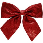 Бант на елку Ondulato Striscia 25*22 см красный