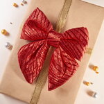 Бант для декора Битонто 15*13 см красный