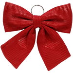 Бант на елку Lucido Striscia 37*34 см красный