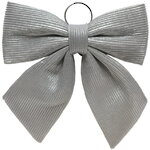 Бант на елку Lucido Striscia 37*34 см серебряный