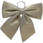 Бант на елку Lucido Striscia 37*34 см шампань