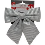 Бант на елку Lucido Striscia 28*28 см серебряный