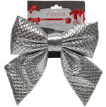 Бант на елку Lucido Bolle 25*22 см серебряный