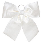 Бант на елку Bianco Diamanti 44*44 см белый