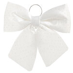 Бант на елку Bianco Diamanti 37*34 см белый