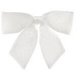 Бант на елку Bianco Diamanti 28*28 см белый