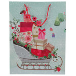 Подарочный пакет Christmas Stories: Santa Sleigh 42*33 см