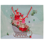 Подарочный пакет Christmas Stories: Santa Sleigh 46*33 см