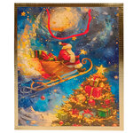 Подарочный пакет Санта - Северный Express 25*20 см
