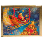 Подарочный пакет Санта - Северный Express 23*18 см