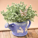 Декоративная лейка Fratelli Conigli 22 см фиолетовая