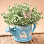 Декоративная лейка Fratelli Conigli 22 см голубая