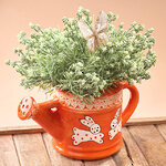 Декоративная лейка Fratelli Conigli 22 см оранжевая