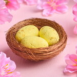 Пасхальное украшение Гнездо Yellow Egg 7 см