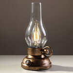 Декоративный светильник с диммером Антикварная коллекция: Керосиновая лампа 20 см