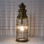 Декоративный светильник Лофт: Манхэттен с филаментной LED лампой 38 см