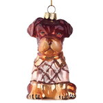 Елочная игрушка Норфолк-терьер с Оксфорд-стрит 12 см, стекло