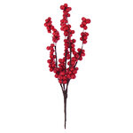 Декоративная ветка с ягодами Nandina 15 см, 3 шт