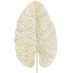 Декоративный лист Ажурная Калатея 67 см светло-золотой
