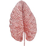 Декоративный лист Ажурная Калатея 67 см красный