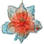 Елочная игрушка Пуансеттия Лэтти - Tropical Romance 10 см