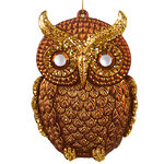 Елочная игрушка Сова Ингвион - Caramel Sunset 11 см