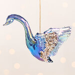 Елочная игрушка Soul Peacock - Лебедь Молли 10 см, подвеска
