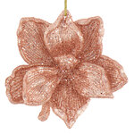 Елочная игрушка Цветок Fleurs Rose 11 см, подвеска