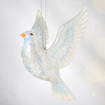 Елочная игрушка Почтовый Голубь - Precioze Opale 10 см, подвеска