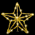 Светодиодная макушка Звезда 50 см теплая белая