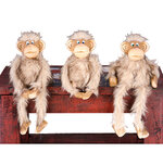 Обезьяна "Длинноножка", пушистая, 19*6*6 см